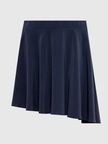 Спідниця міні із шовку Brunello Cucinelli синя