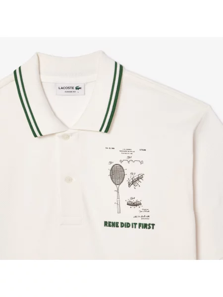 Поло Lacoste бежевое