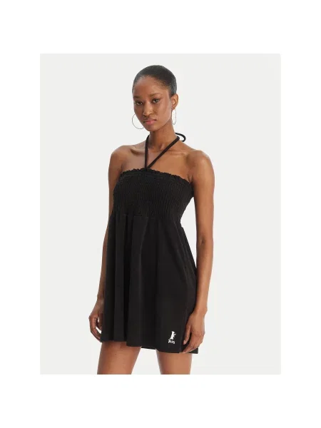 Juicy Couture Ljetna haljina Smocked Terry Regular Fit crna