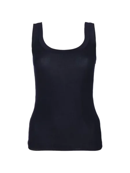 Top Elisabetta Franchi tricotate cu autograf albastru