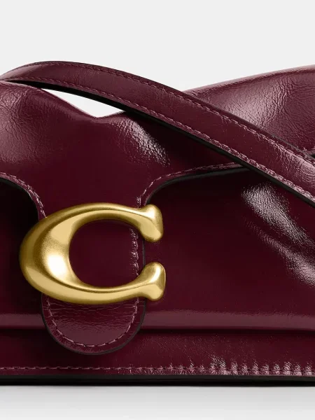Coach сумка крос-боді шкіряна Glazed Leather Soft Grain Tabby 20