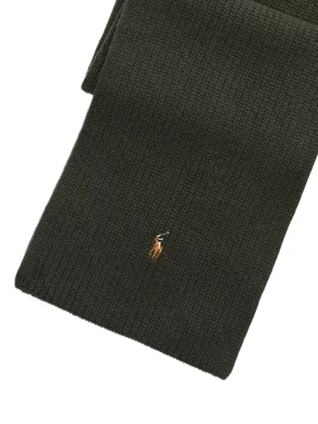 Fleece polo Polo Ralph Lauren με κέντημα με λαιμόκοψη v κόκκινο
