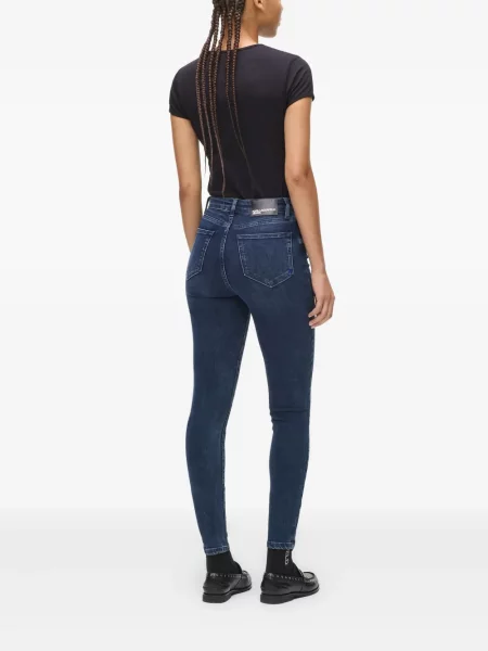 Дънки skinny fit Karl Lagerfeld Jeans синьо