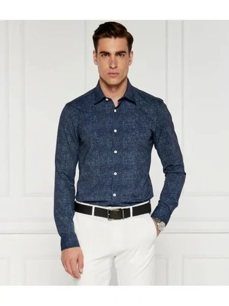 BOSS BLACK Cămașă Roan negru