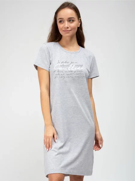 Roksana Нічна сорочка сірий