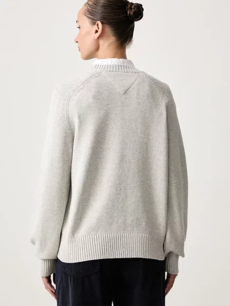 Tommy Jeans sweter z wełną szary