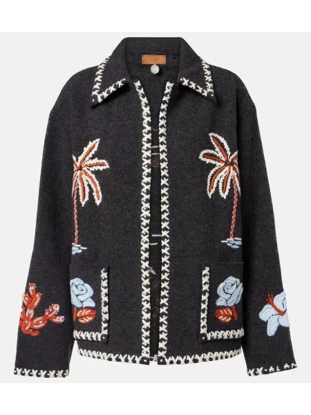 Geacă Alanui de lână gri