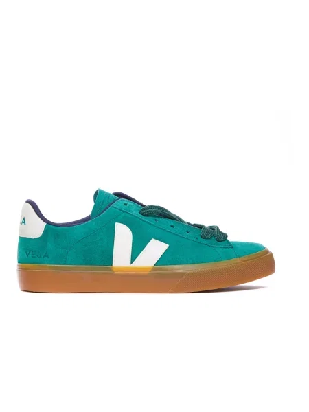 Sneakersy Veja Campo zamszowe do golfa zielone