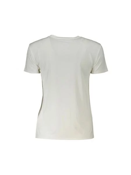 Krótka koszulka Patrizia Pepe z krótkim rękawem biała