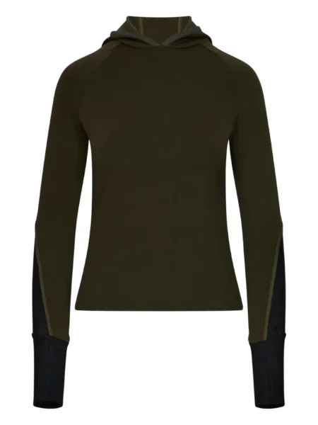 Hanorac cu glugă Aztech Mountain din fleece verde