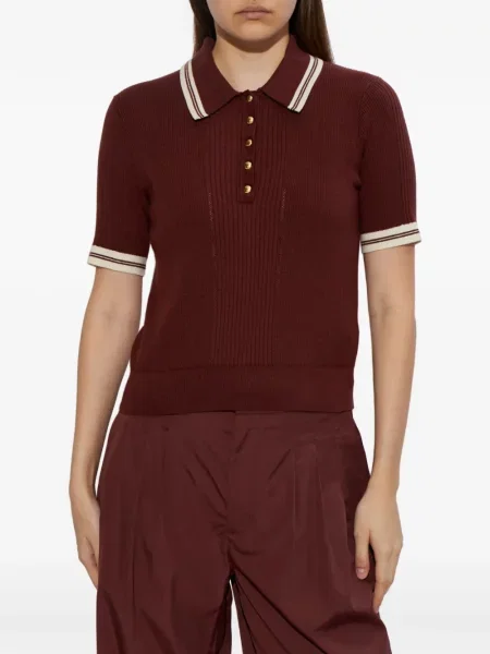 Tricou polo Rag & Bone roșu