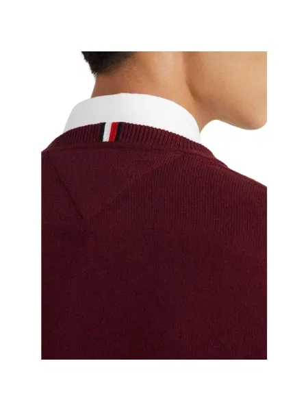 Sweter Tommy Hilfiger fioletowy