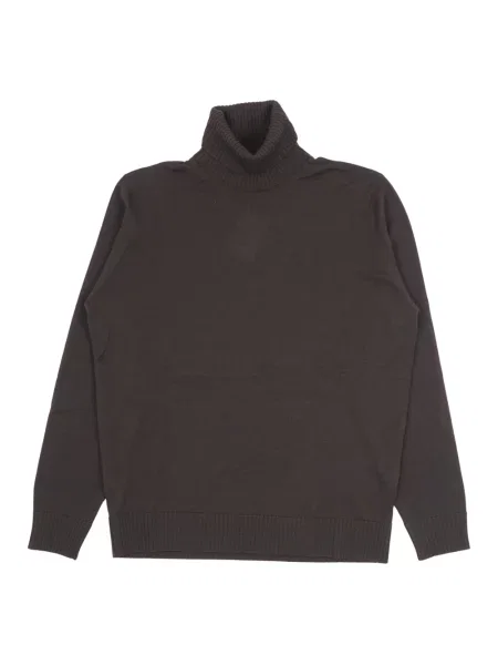 Golf sweter z golfem Filippo De Laurentiis brązowy