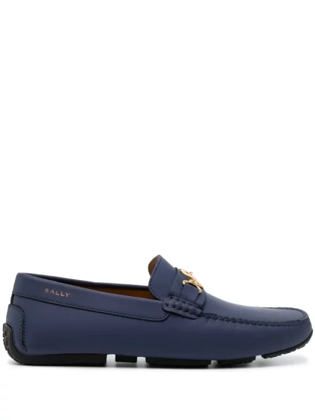 Pantofi loafer Bally din piele albastru