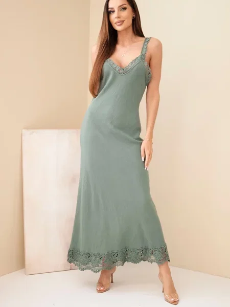 Rochie maxi Kesi Włoski din dantelă