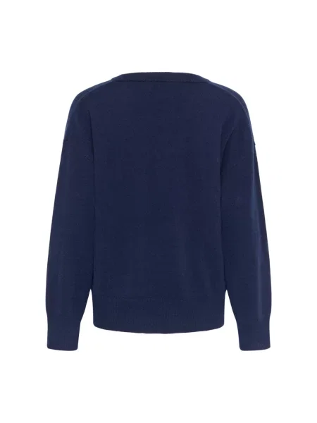 Dzianinowy sweter My Essential Wardrobe niebieski