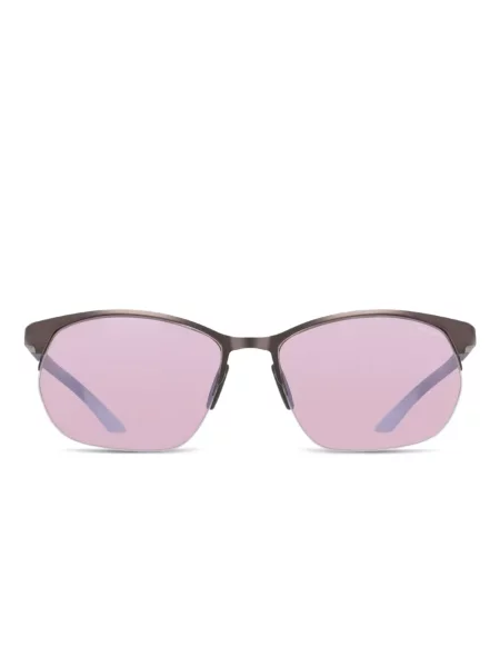Ochelari de soare Nike cu chihlimbar cu imprimeu geometric albastru