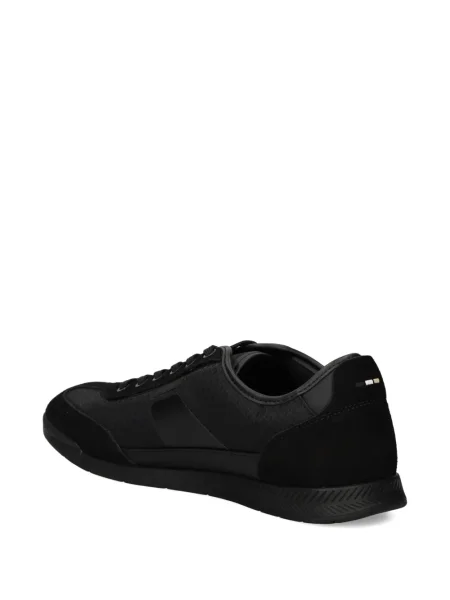 Sneakerși Boss din piele negru