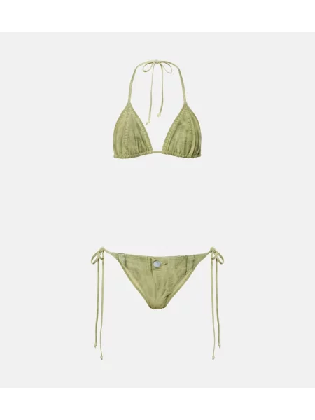 Bikini Acne Studios cu imagine verde