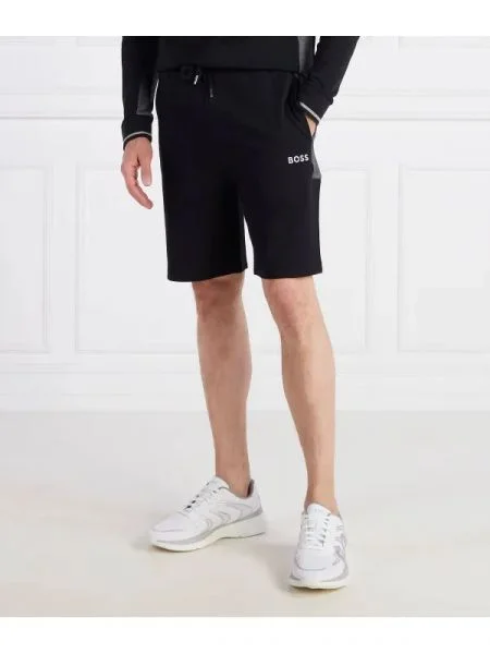 BOSS BLACK Pantaloni scurți Tracksuit negru