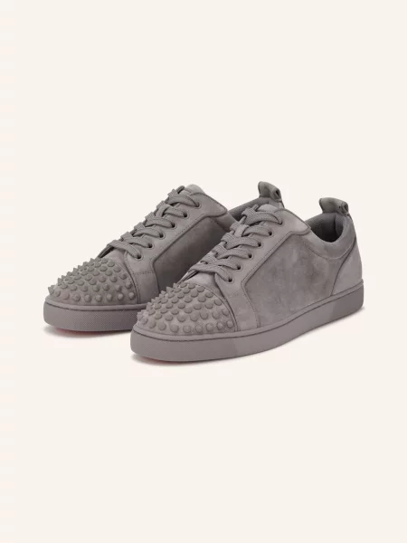 Christian Louboutin Sneakersy Louis Junior Z Nitami grau szare