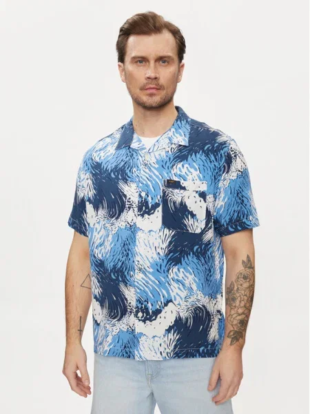 Lee Cămașă Resort albastru