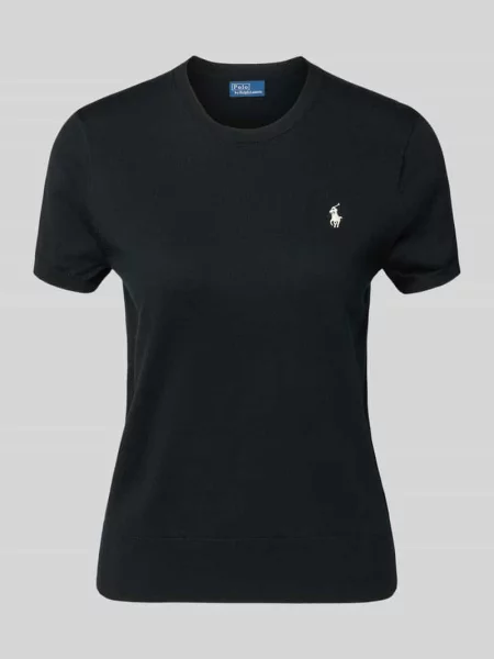 Sweter Polo Ralph Lauren z krótkim rękawem czarny