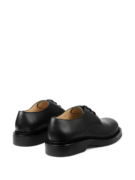 Pantofi derby Jimmy Choo cu șireturi din dantelă negru