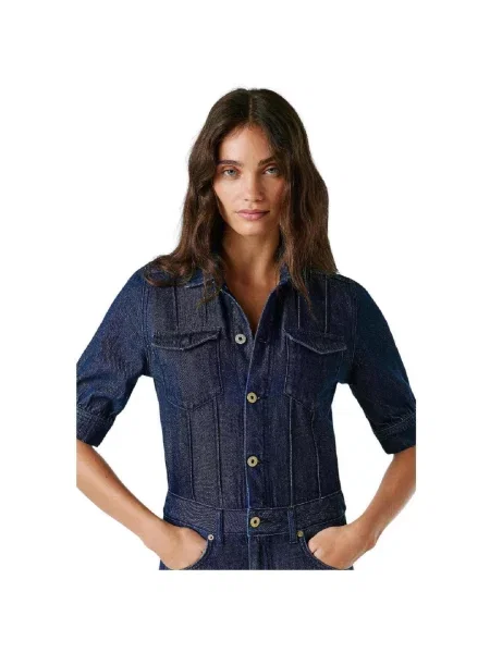 Salopetă de blugi Pepe Jeans albastru