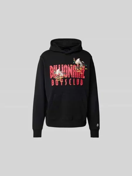 Bluza z kapturem z nadrukiem z logo Billionaire Boys Club czarna