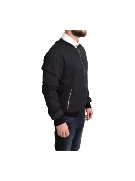 Kurtka bomber Dolce And Gabbana klasyczny czarny