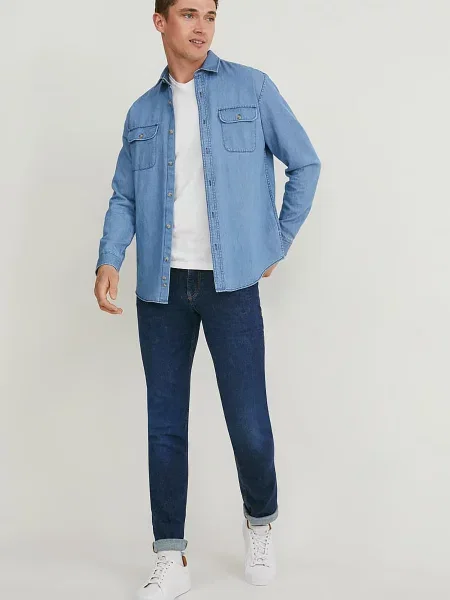 C&A Завужені джинси Темно-синій синій