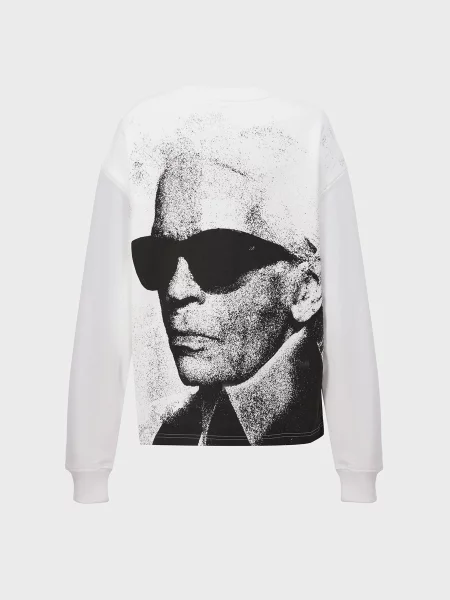 Світшот Karl Lagerfeld Jeans білий