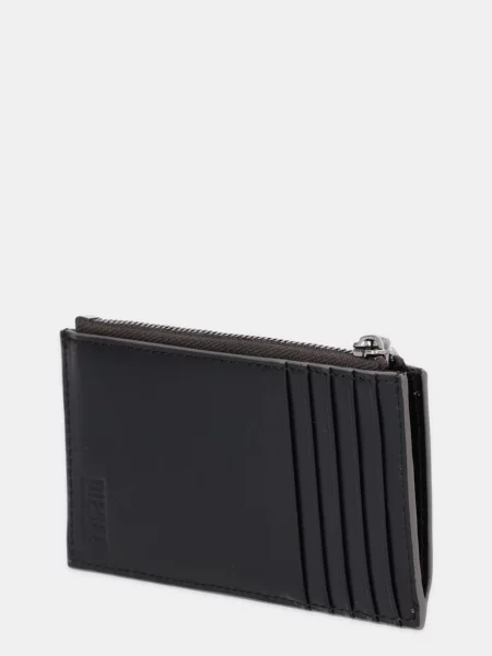 Kožená peňaženka Diesel CARD HOLDER III sivá