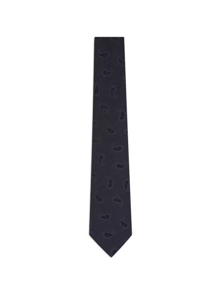 Paisley mintás jacquard nyakkendő Kiton kék