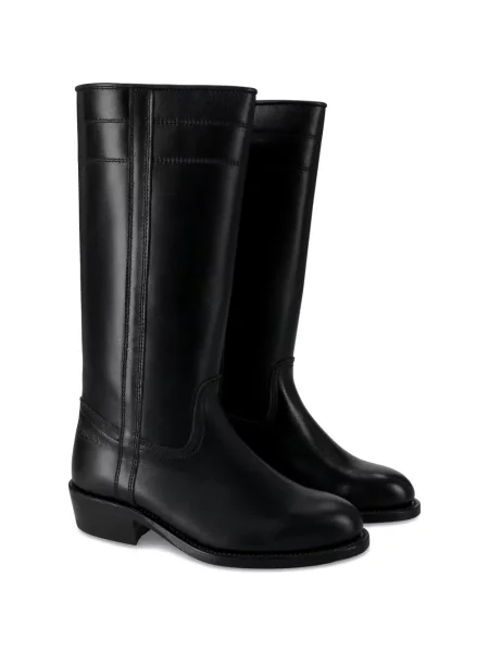 Botine Fortela din piele cowboy negru