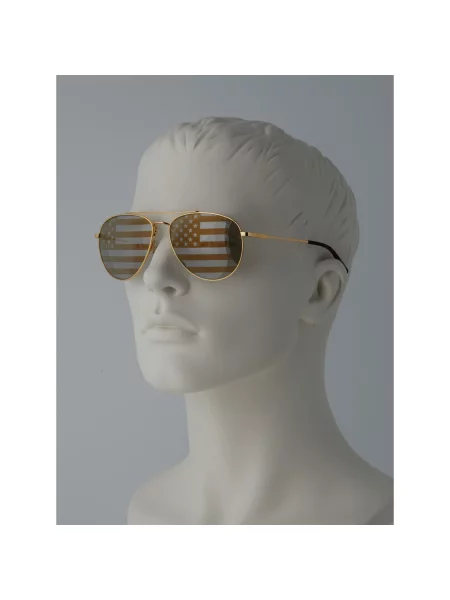 Okulary przeciwsłoneczne Ralph Lauren żółte