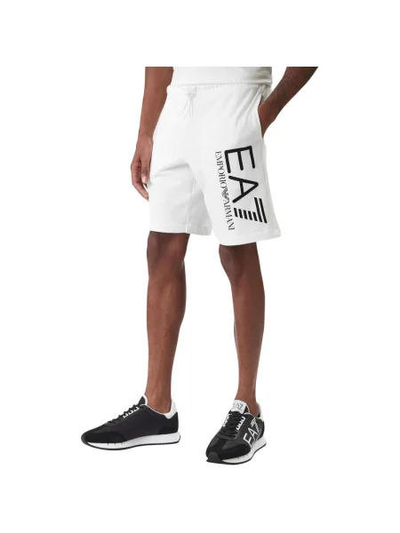 Emporio Armani Pantaloni scurți sport alb