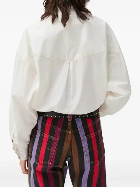 Cămașă Versace din poplin alb