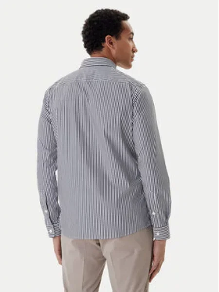 BOSS Košulja Roan morsko plava / bijela tamnoplava