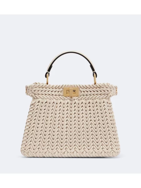 Top Fendi din piele bej