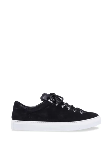 Sneakerși Diemme cu șireturi din piele de căprioară negru