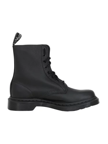 Dr. Martens workery skórzane Pascal MONO na płaskim czarny