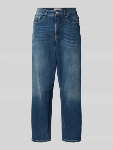 Jeansy o kroju mom fit z efektem znoszenia model ‘Melly relax’ Opus Pants