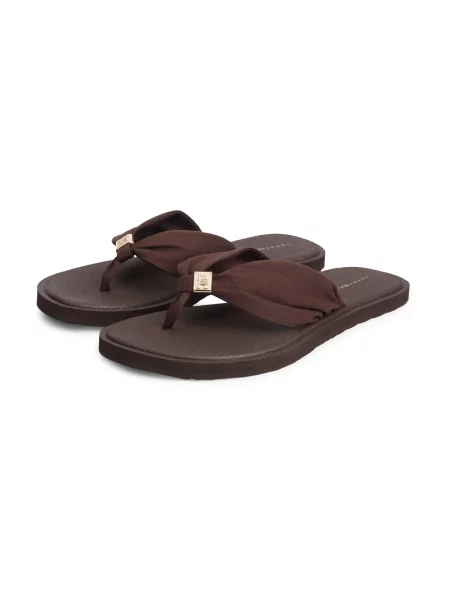 Tommy Hilfiger šľapky dámske TH SCANDI SOFT SUMMER SANDAL hnedá