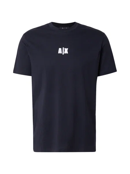 ARMANI EXCHANGE Tricou bleumarin alb