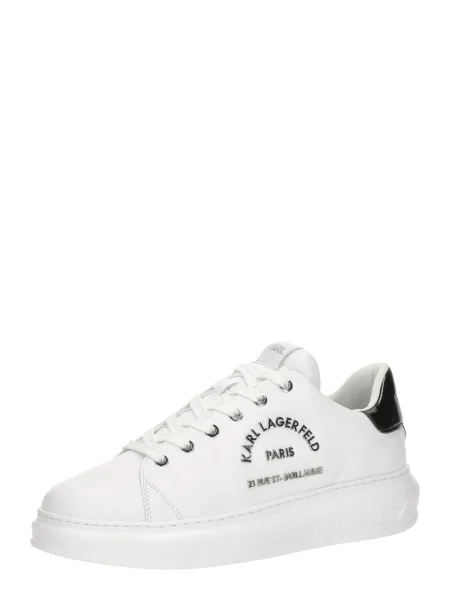 Sneakerși Karl Lagerfeld din piele alb