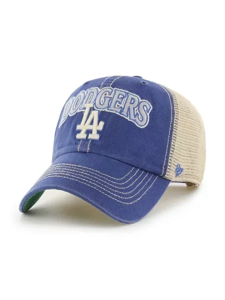 47 brand sapca MLB Los Angeles Dodgers cu imprimeu bej