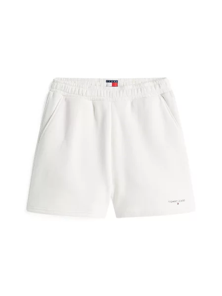 Tommy Jeans Pantaloni scurți sport Linear Écru alb