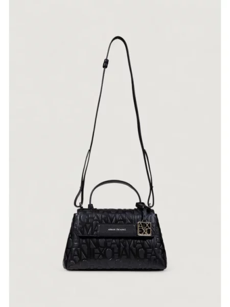 ARMANI EXCHANGE Rankinė LIZ PEBBLE / sidabrinė juoda
